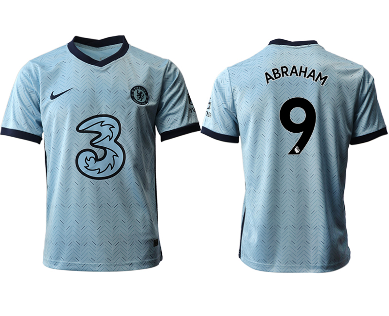 Men 2020-2021 club Chelsea away aaa version #9 Light blue Soccer Jerseys->chelsea jersey->Soccer Club Jersey